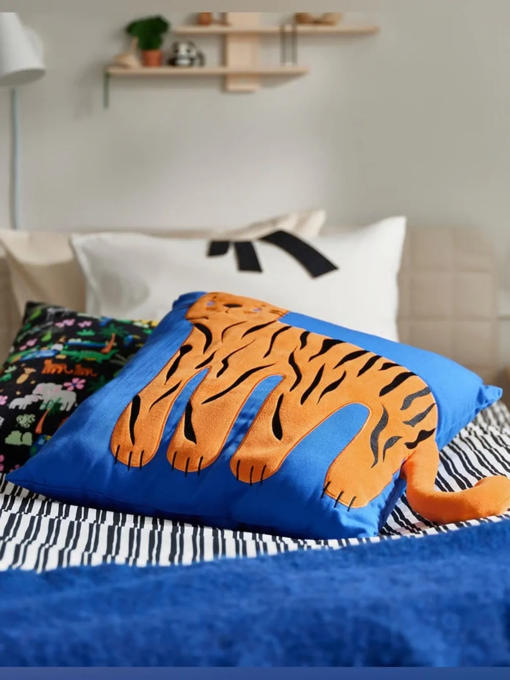 Orange Tiger Duvet Cover Set & Tiger Cushion or 3 Hand Puppets